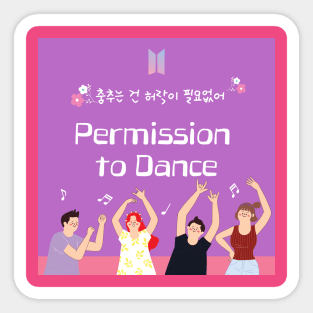Permission To Dance in Korean? Sticker